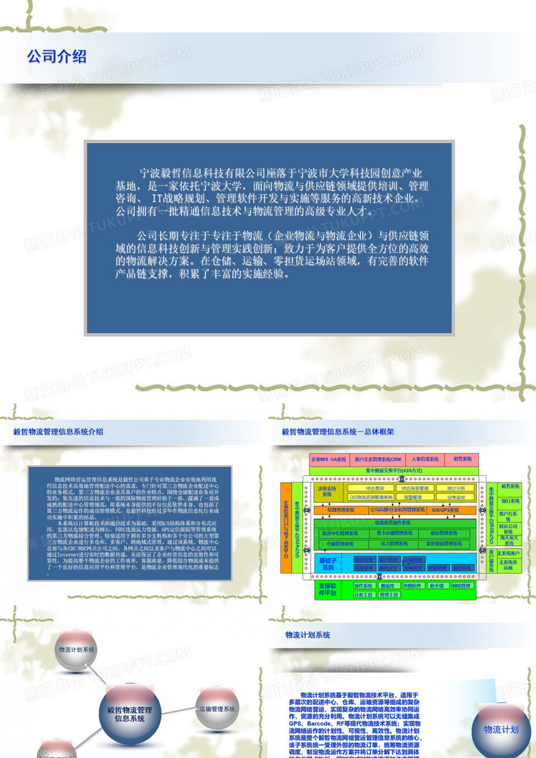 某公司物流管理信息系统介绍