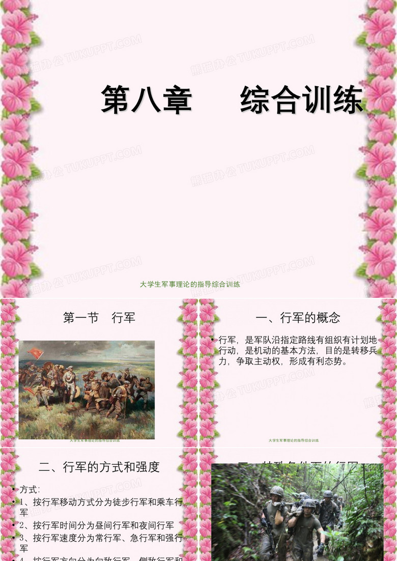 大学生军事理论的指导综合训练