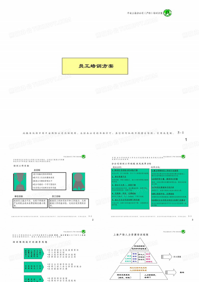 平安保险公司的员工培训方案.