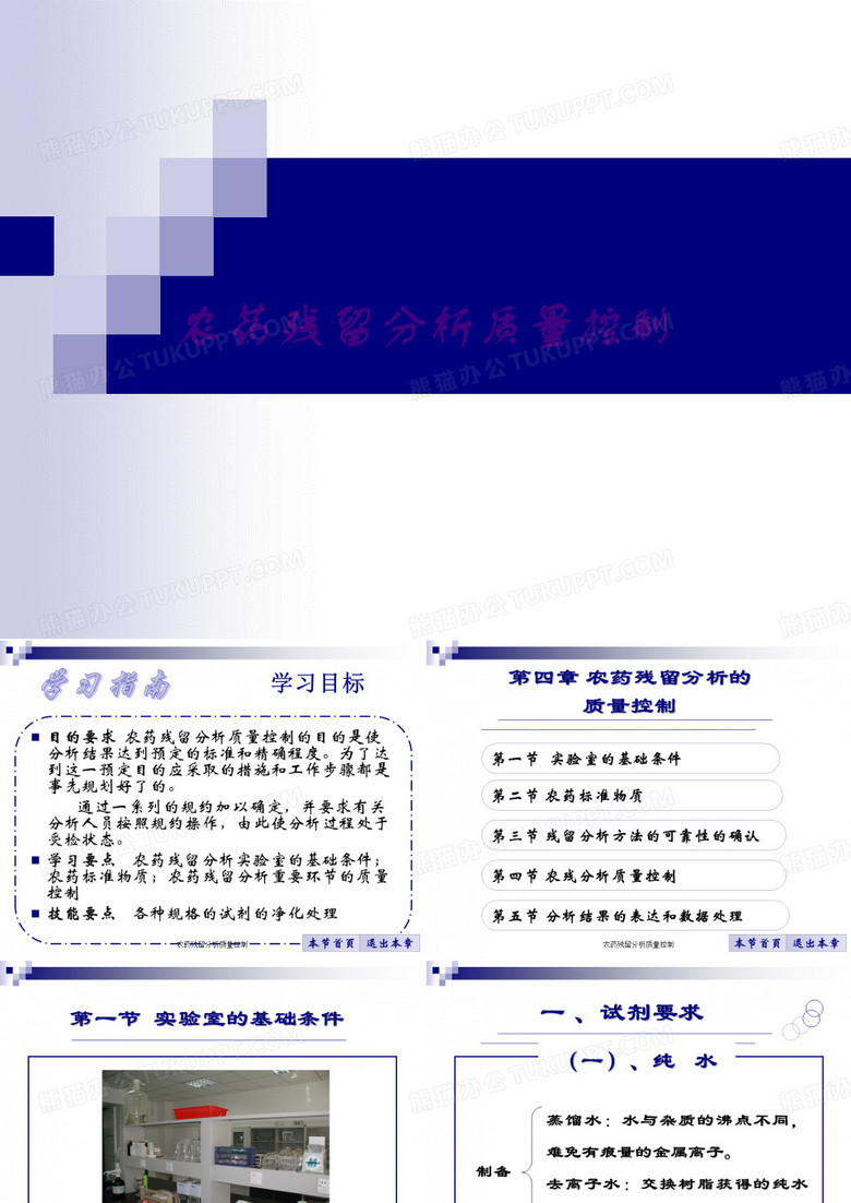 农药残留分析质量控制