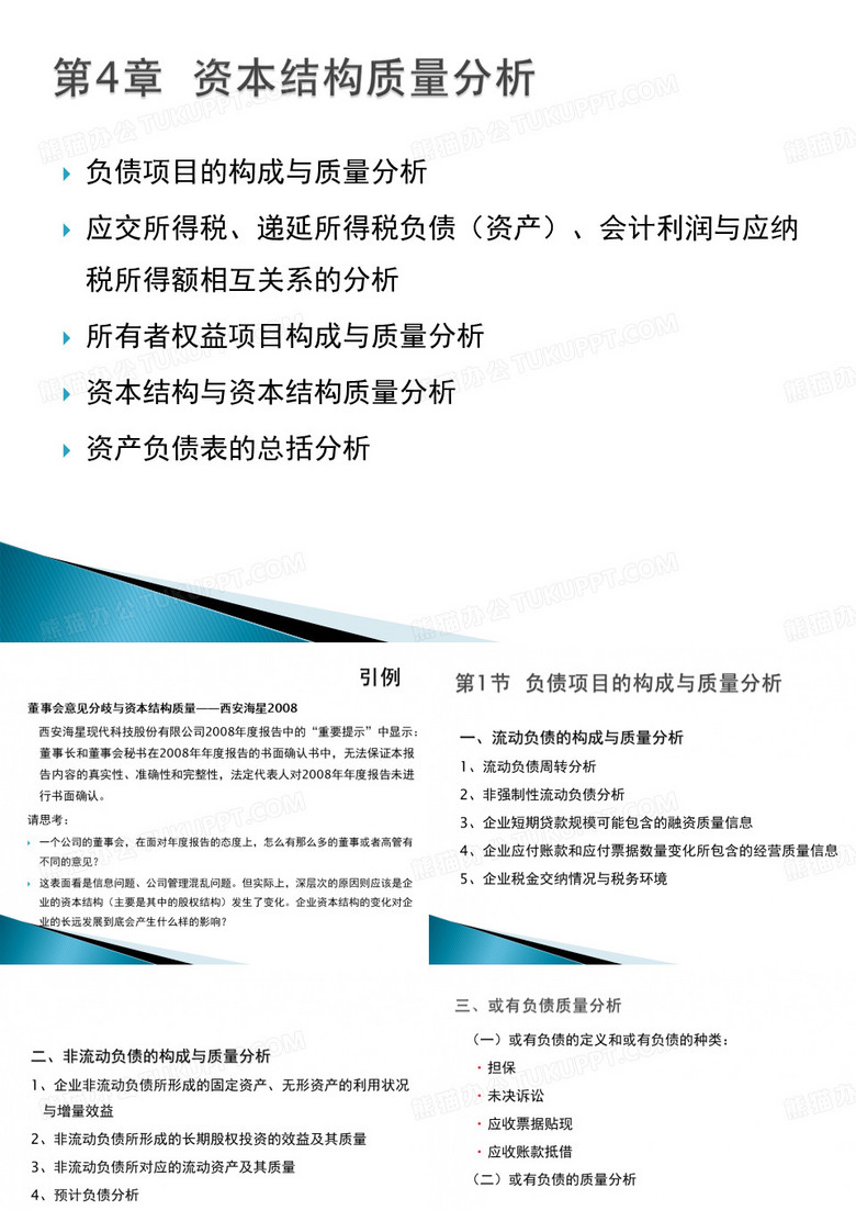 第四章资本结构质量分析