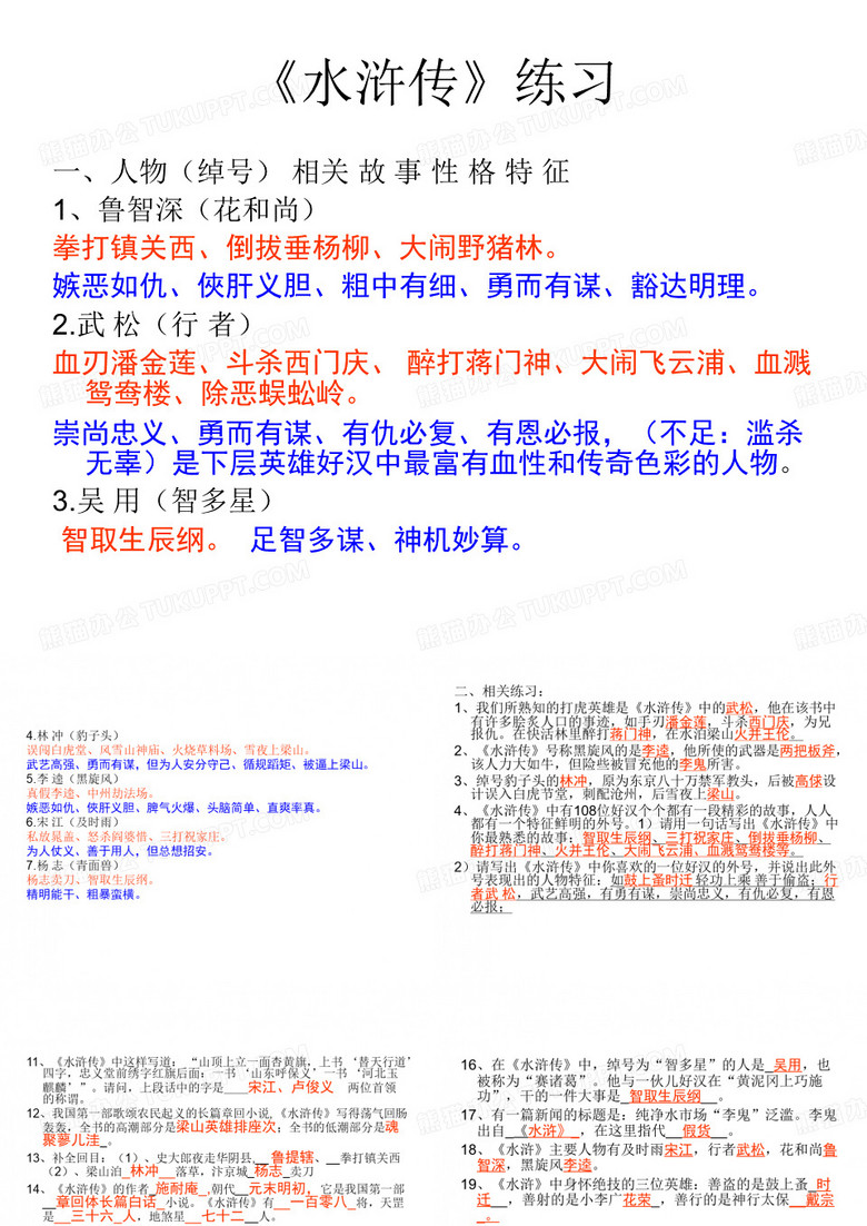水浒传的人物介绍