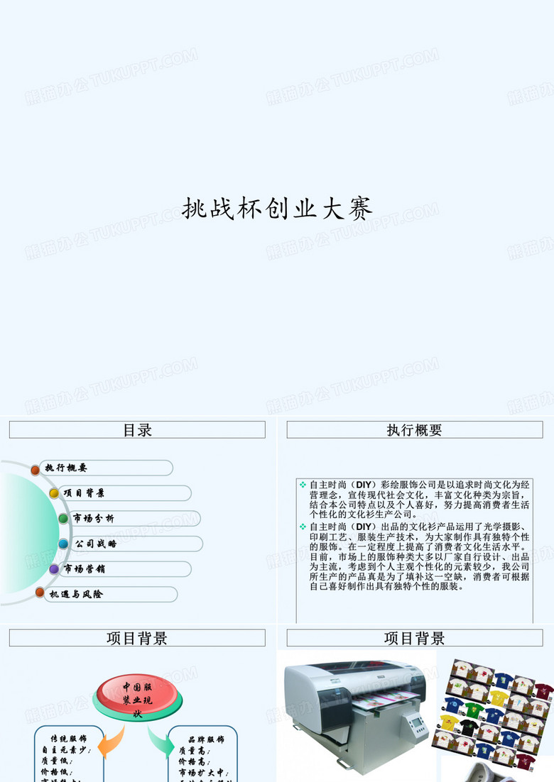 挑战杯创业大赛 PPT