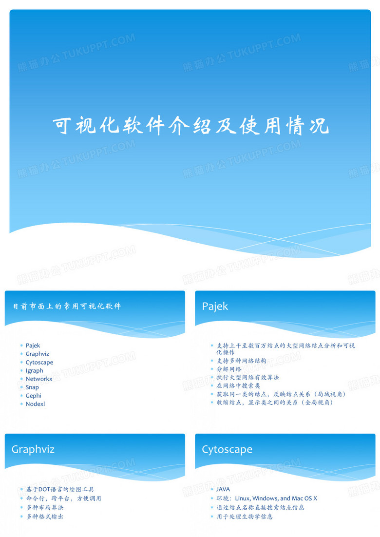 可视化软件介绍及使用情况
