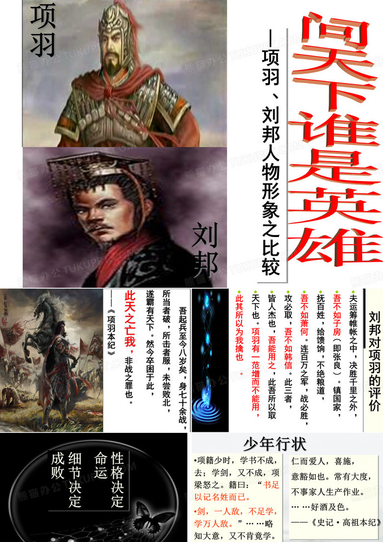 刘邦项羽比较