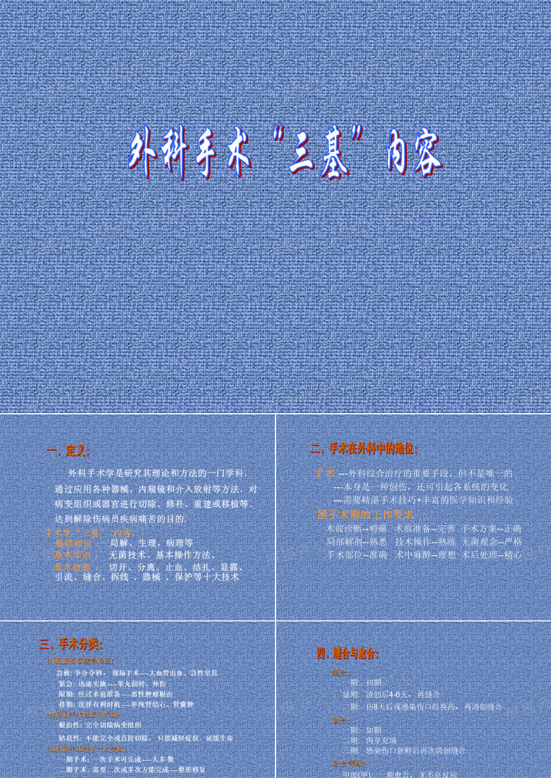 外科三基