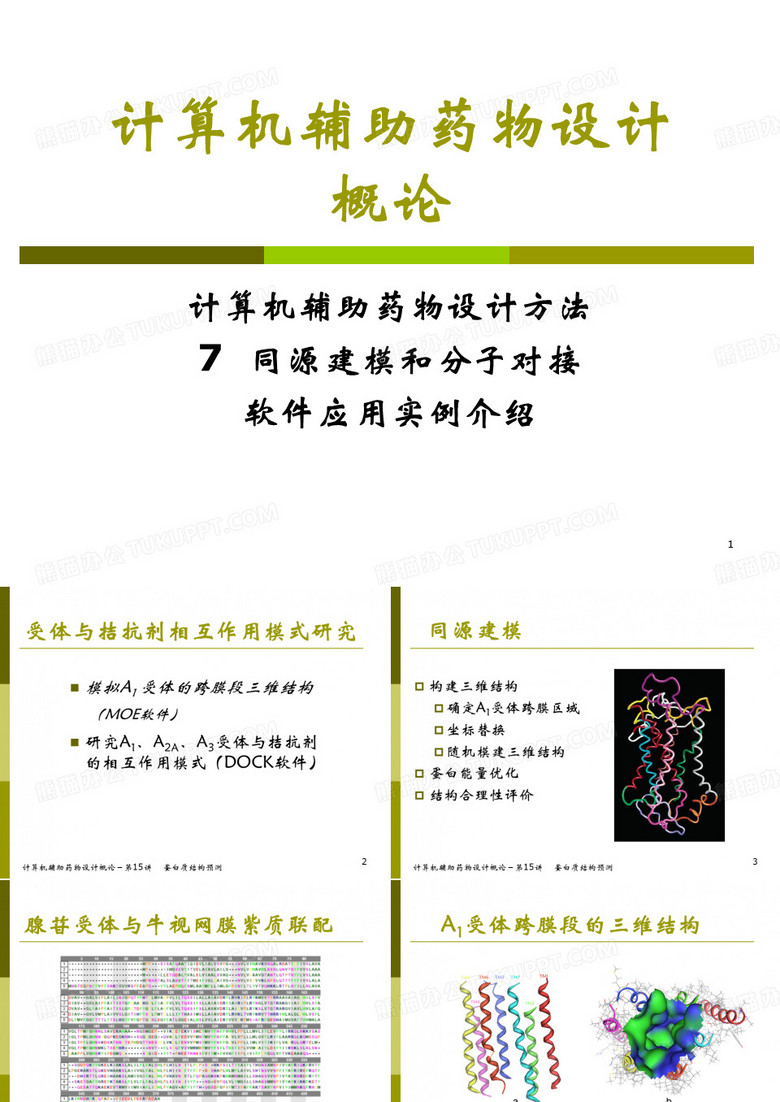 同源建模和分子对接软件应用实例介绍CADD-15