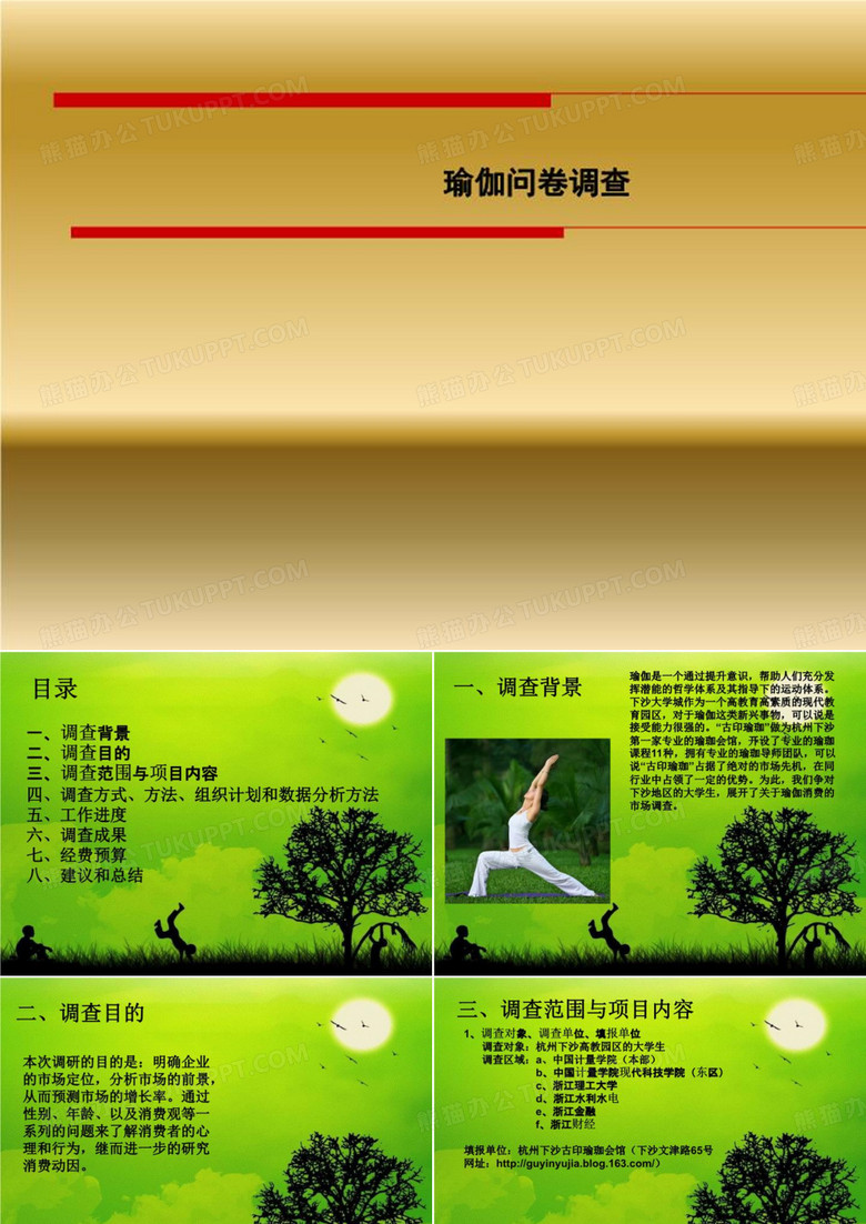 瑜伽问卷调查