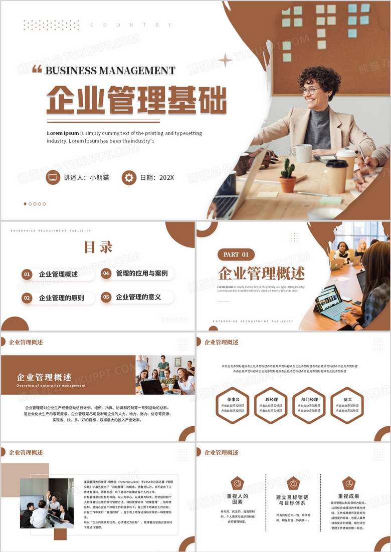 企业管理基础培训PPT模板