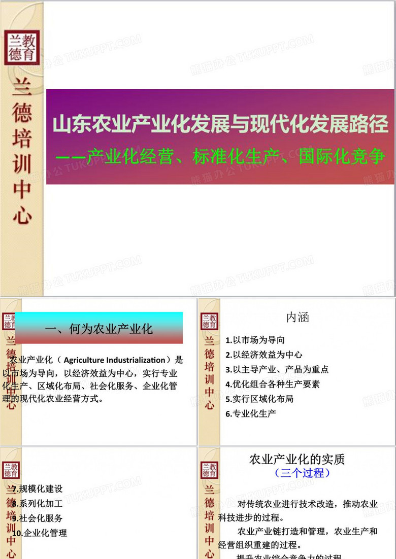 农业产业化发展与现代化发展路径