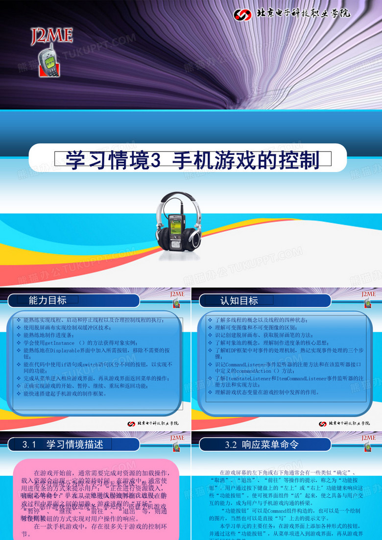 (推荐)学习情境手机游戏的控制PPT资料