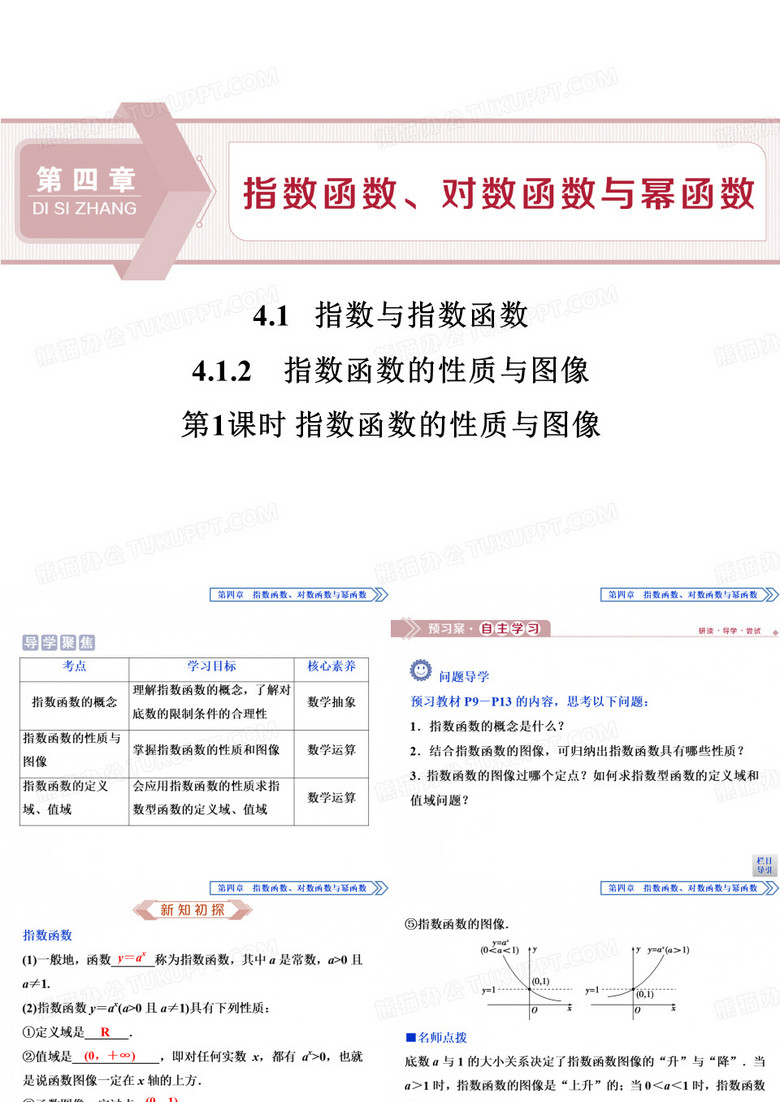 《指数与指数函数》指数函数、对数函数与幂函数PPT课件(指数函数的性质与图像)