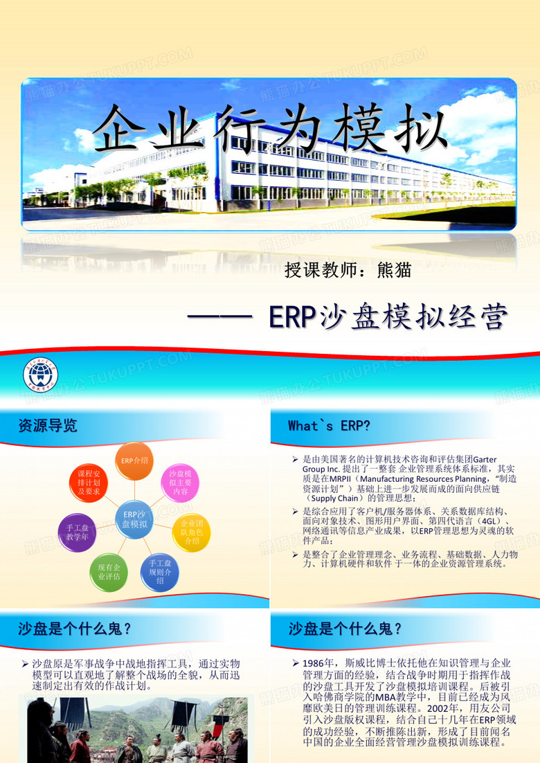 ERP沙盘模拟
