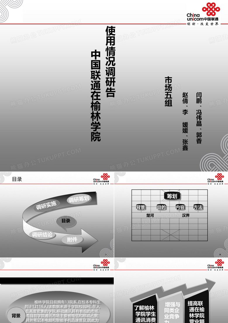 中国联通-中国联通标准PPT模板