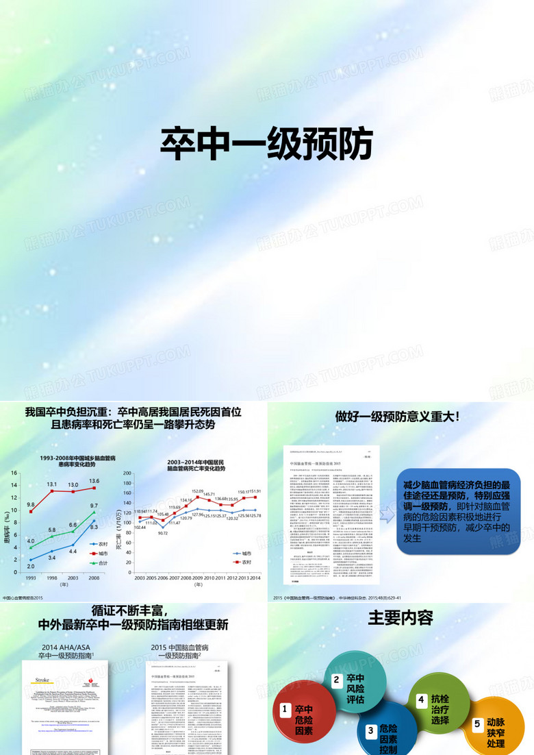 脑卒中一级预防 PPT