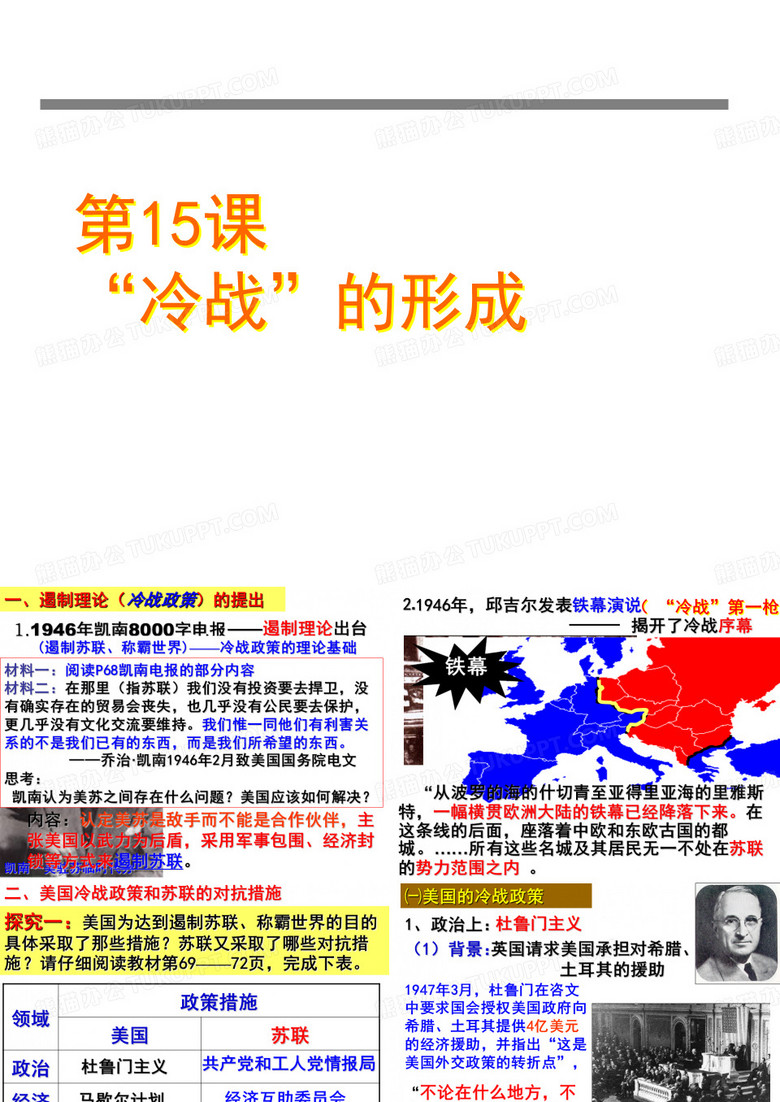 冷战的形成