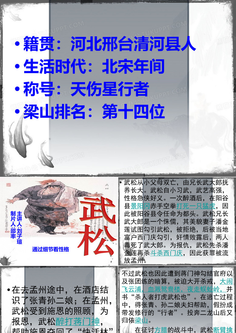 水浒传-武松 PPT课件