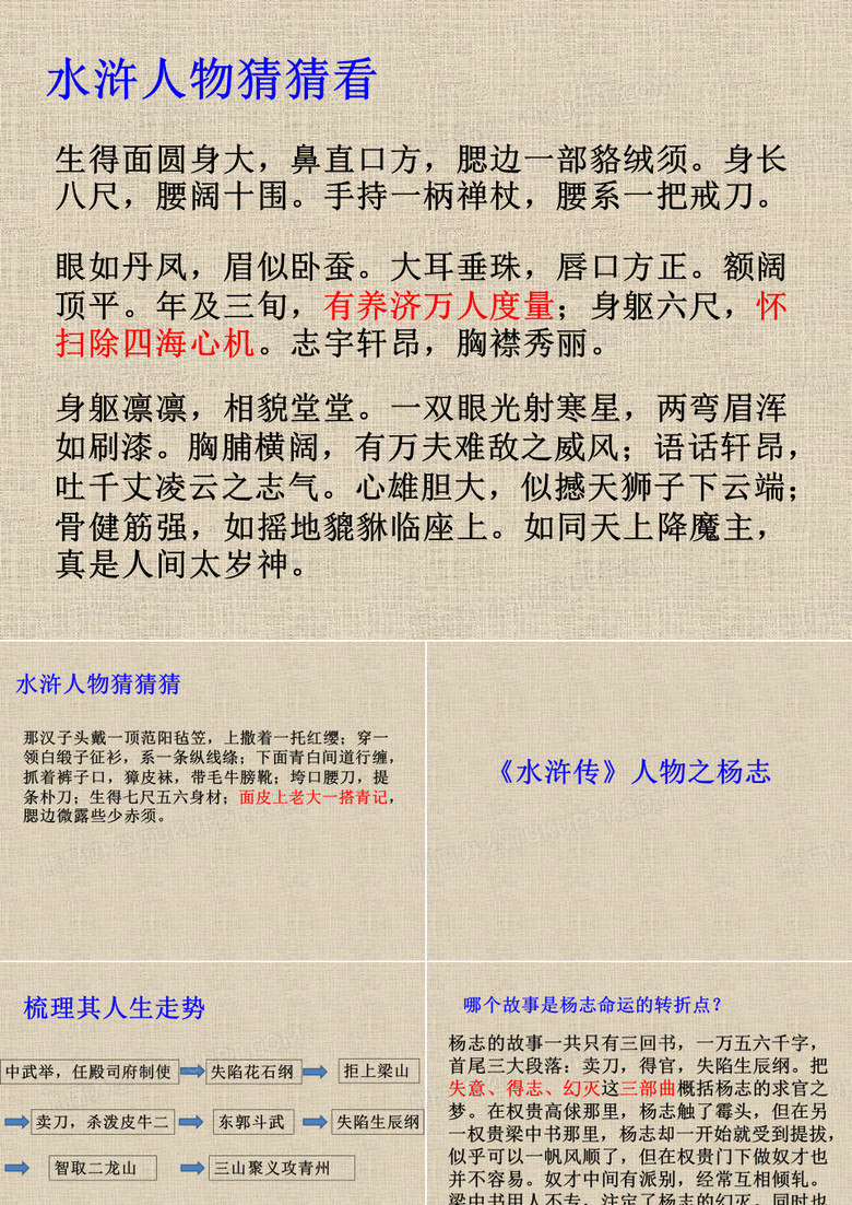 水浒传》人物之杨志