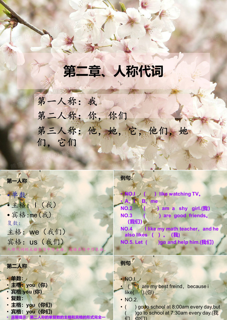 小学人称代词