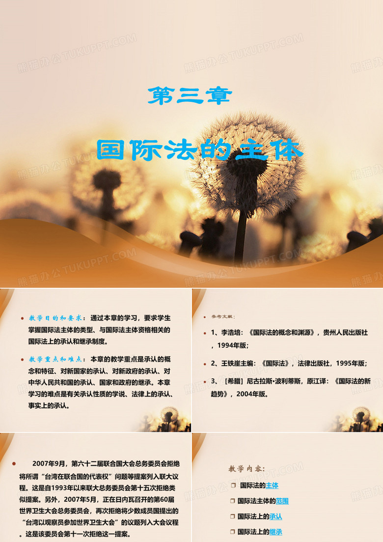 国际法第三章国际法的主体