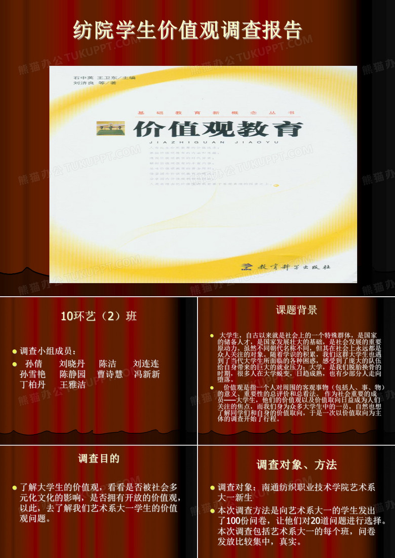 大学生价值观调查问卷.ppt