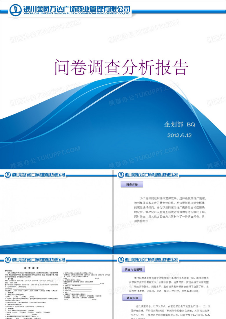 问卷调查数据分析报告 ppt