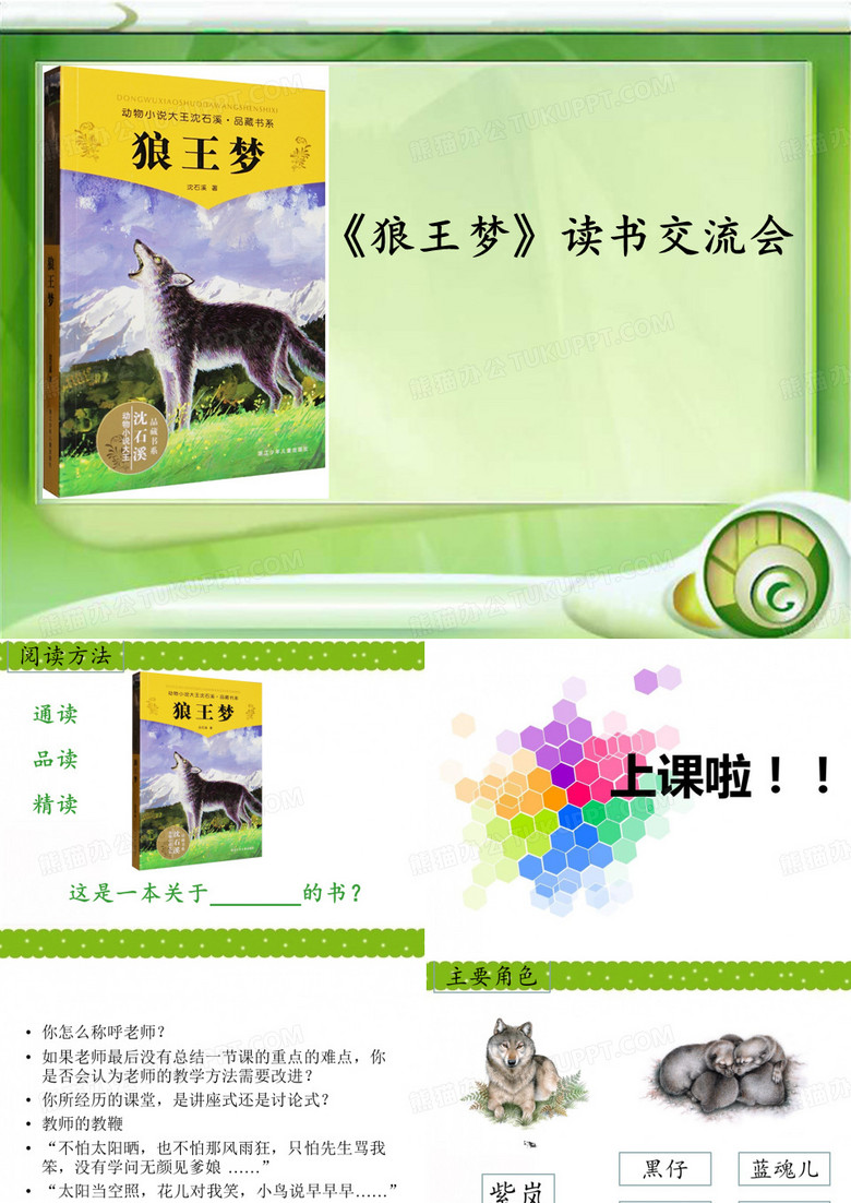 《狼王梦》阅读指导课 ppt课件