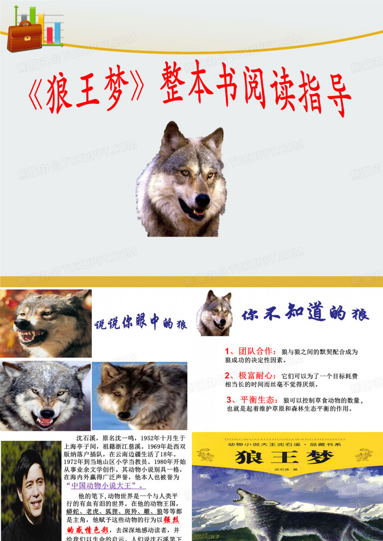 《狼王梦》整本书阅读指导 教学 ppt课件