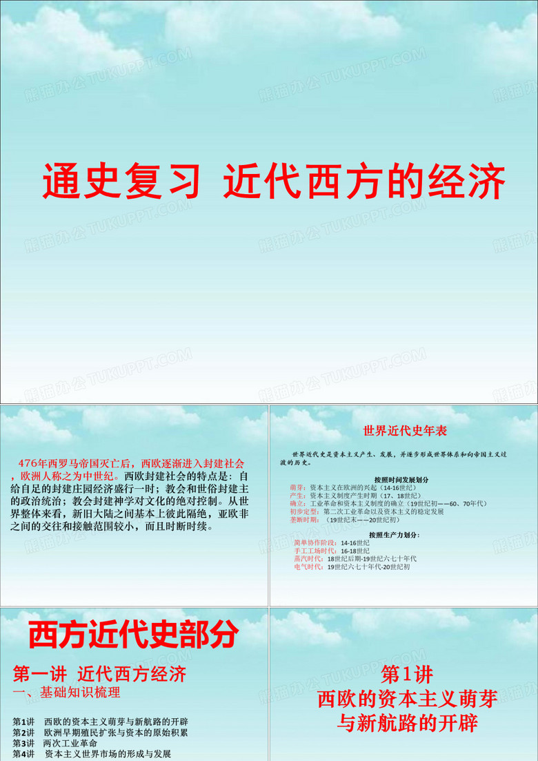 世界近代的经济(高中历史).