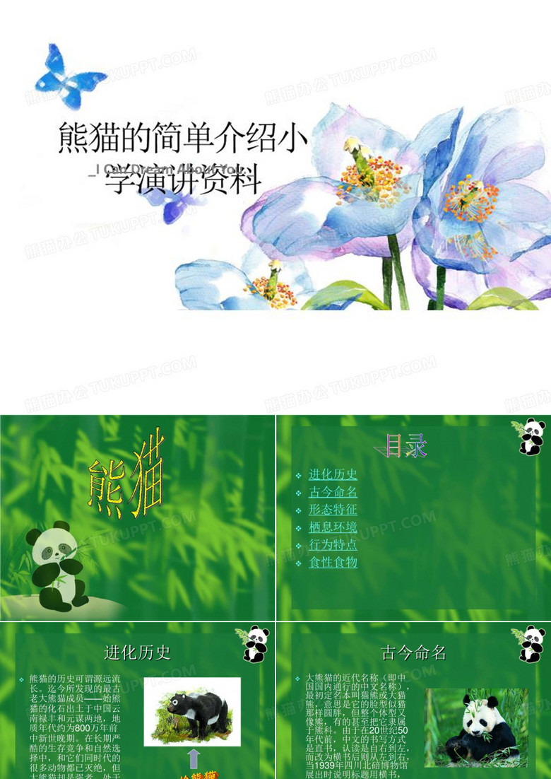 熊猫的简单介绍小学演讲资料-文档资料