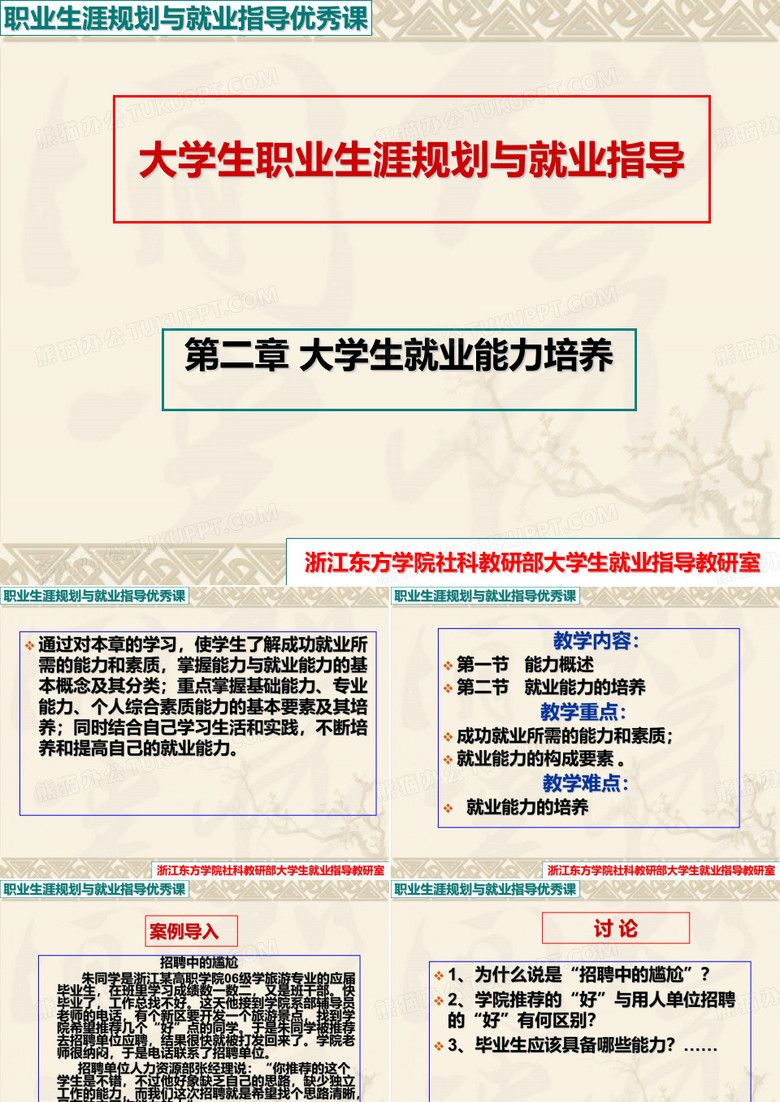 第二章 大学生就业能力培养