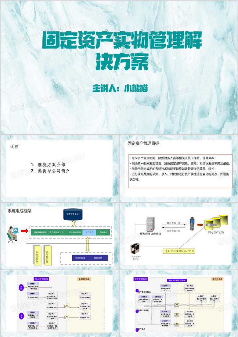 固定资产管理方案PPT模板