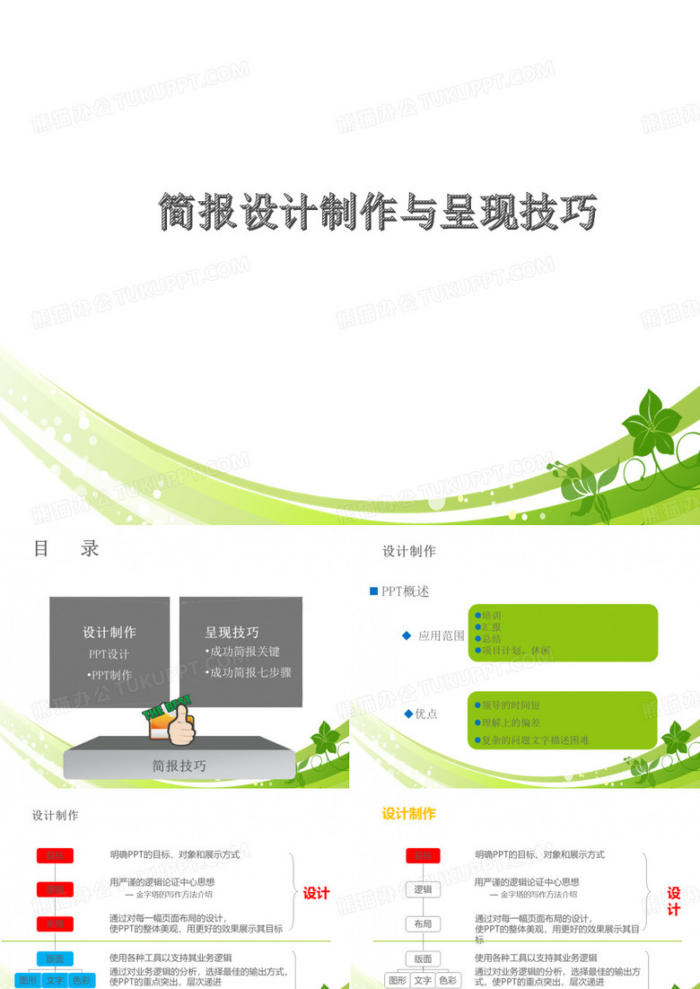 报告制作及简报技巧