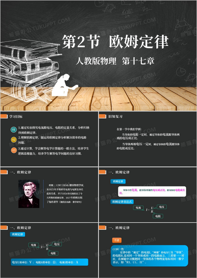 欧姆定律课件人教版物理九年级PPT模板