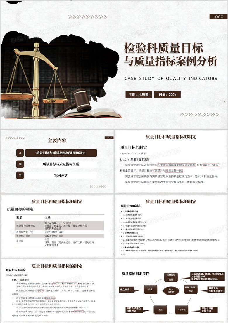 质量指标案例分析PPT模板