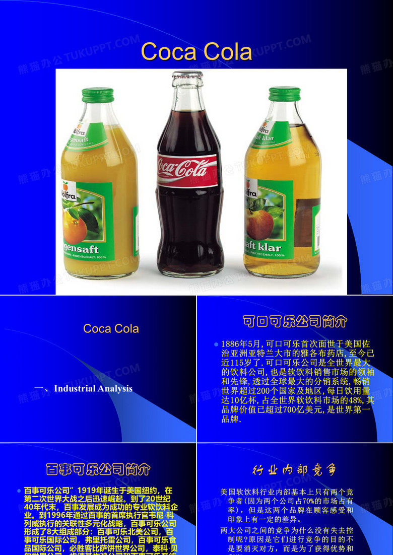 PPT模板(可口可乐营销报告)