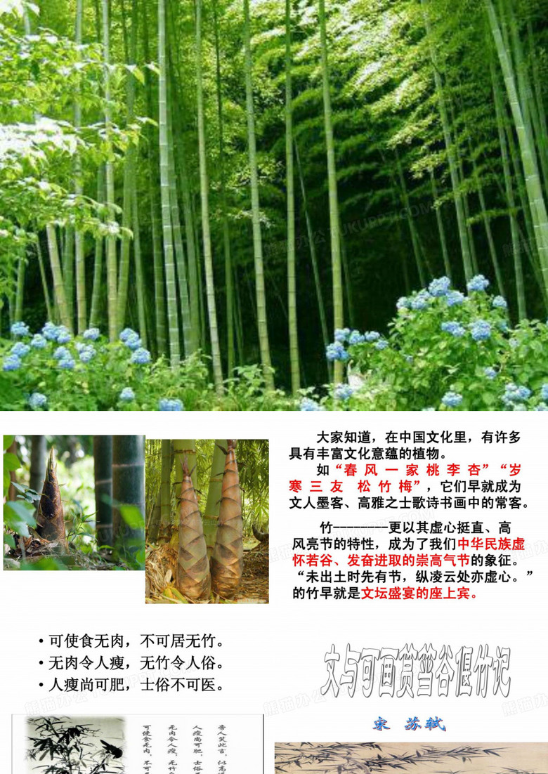 文与可画筼筜谷偃竹记.ppt