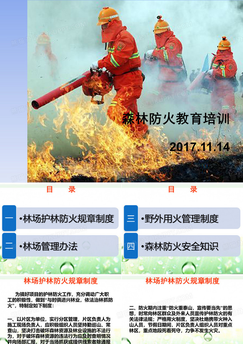 森林防火培训.
