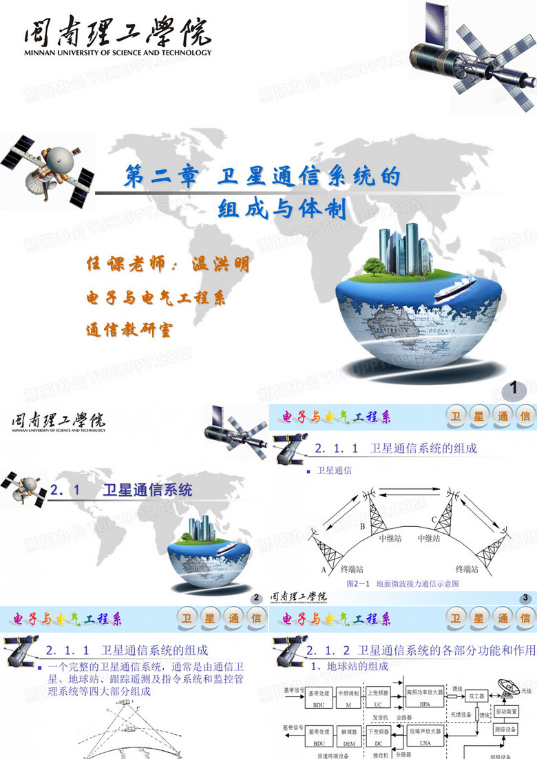 《卫星通信》卫星通信系统的组成与体制
