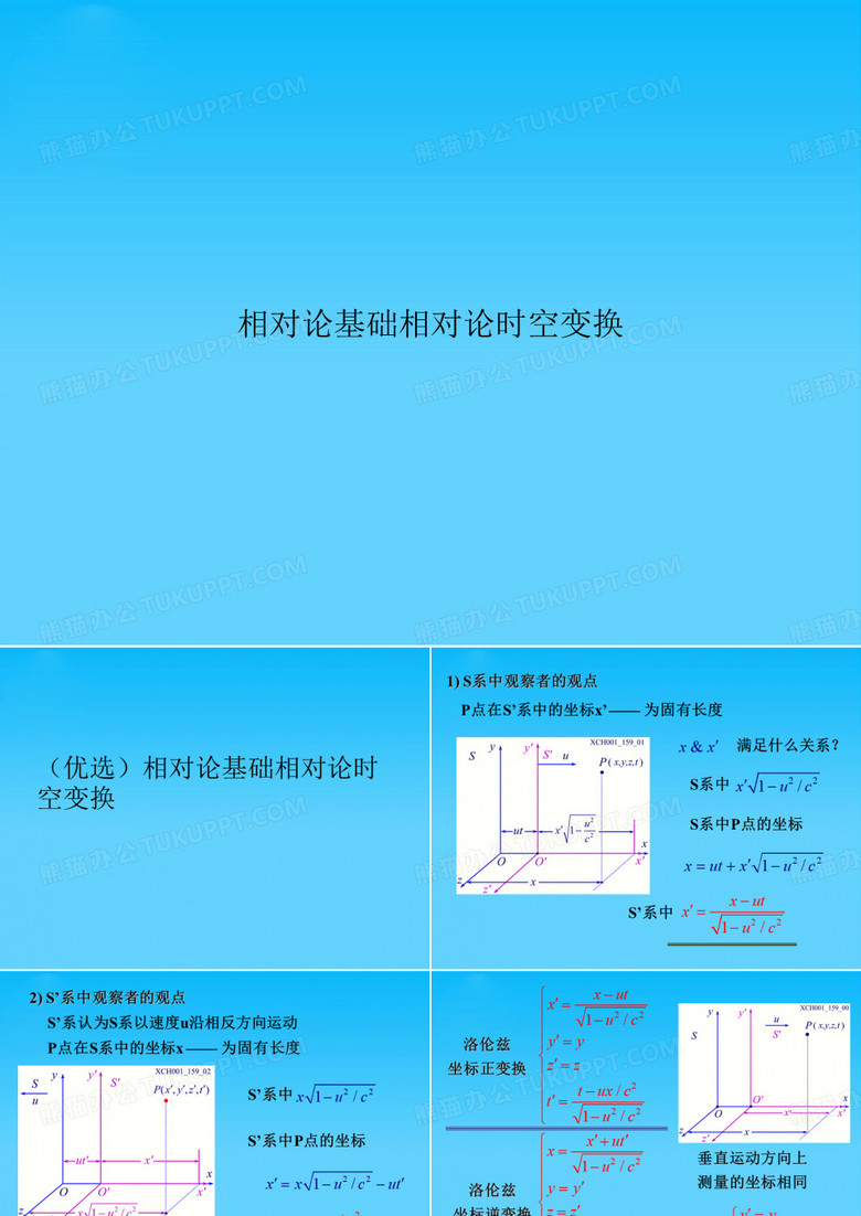 相对论基础相对论时空变换