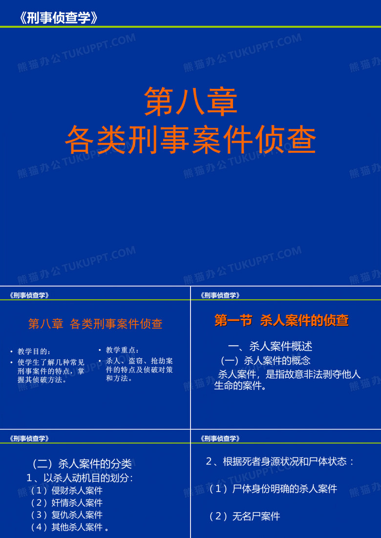 各类刑事案件侦查