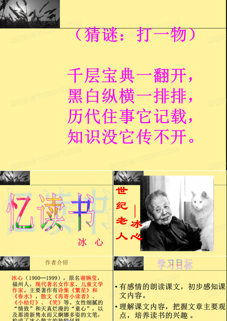 忆读书课件