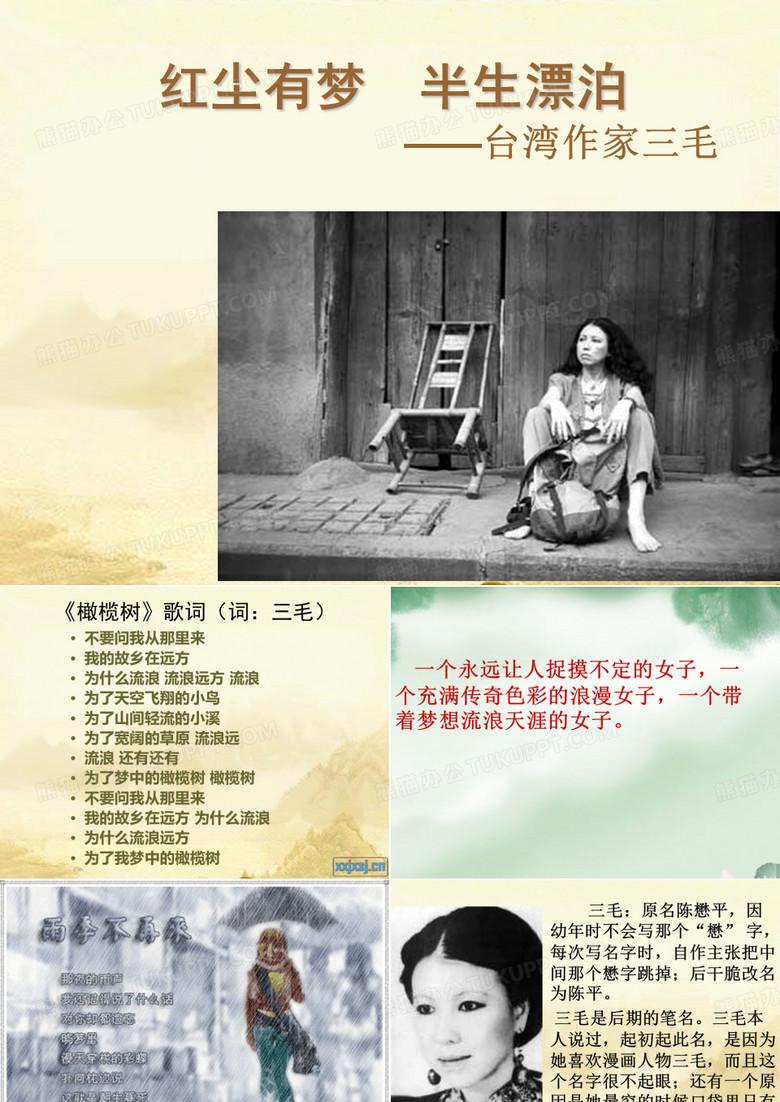 三毛ppt