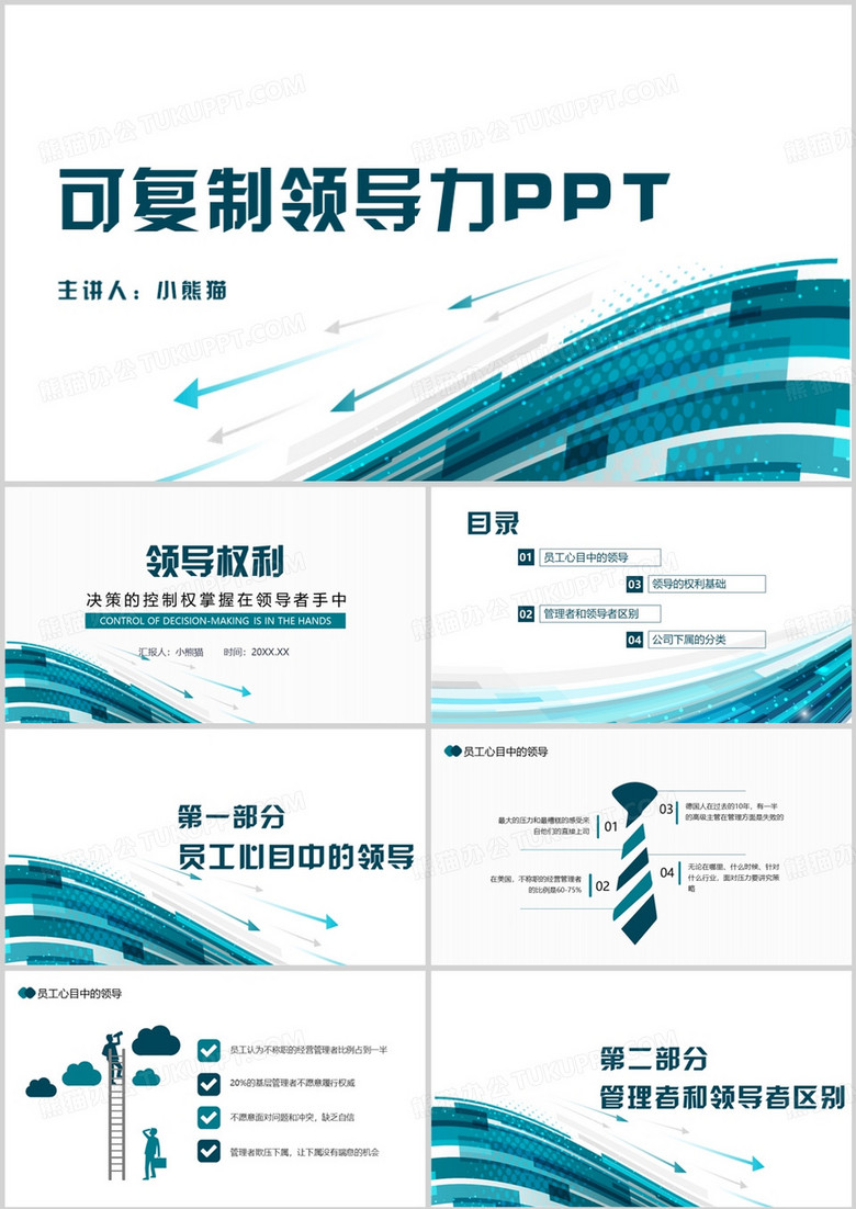 可复制领导力宣传介绍PPT模板