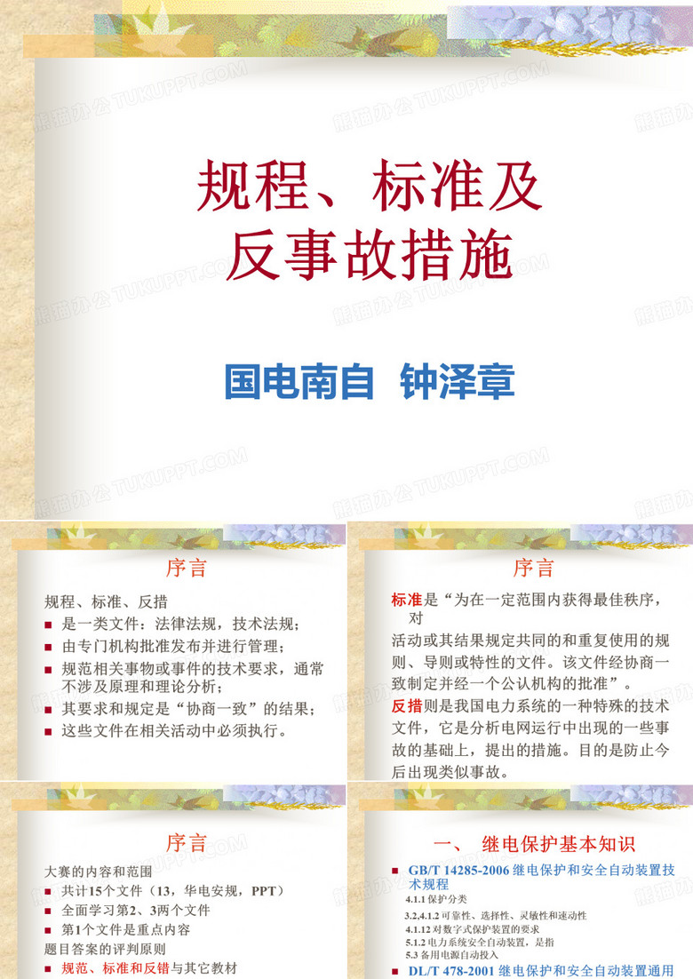 继电保护技术比武规程、标准及反措培训要点