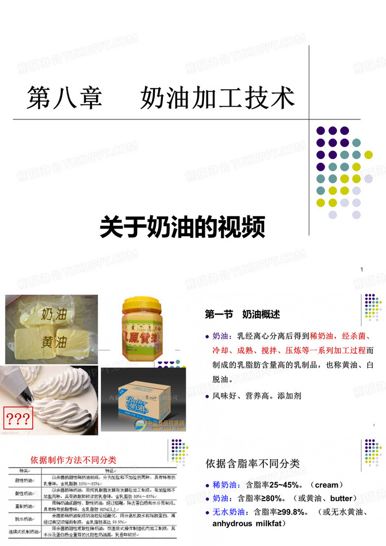 奶油加工技术
