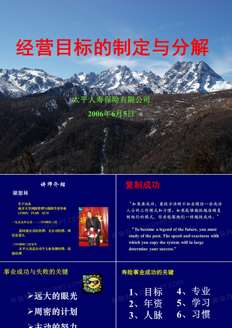 经营目标的制定与分解分解