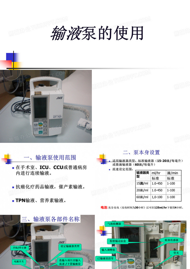 输液泵的使用