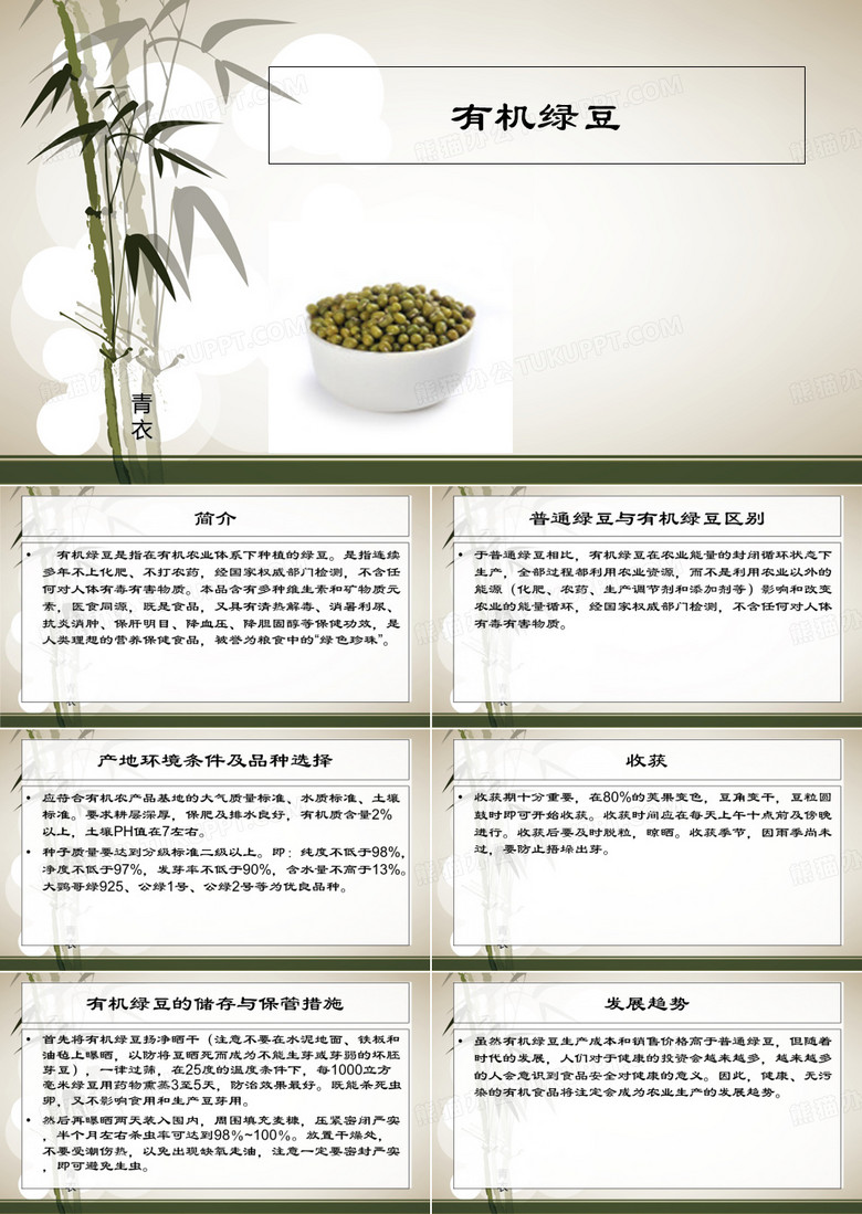 有机绿豆