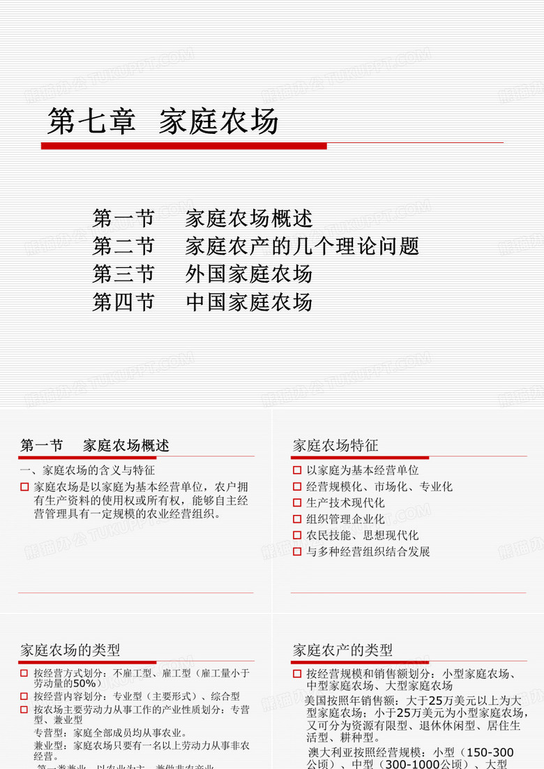 第七章  家庭农场